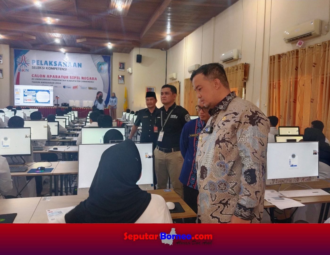 Bupati Lamandau Risky Aditya Putra Berikan Motivasi Peserta Ujian Seleksi PPPK Tahap 2