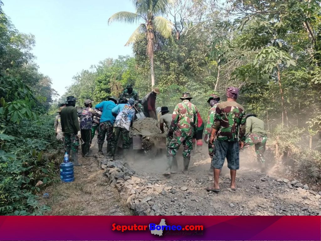Pengerjaan Fisik Program TMMD Peningkatan Badan Jalan Mencapai 39 Persen