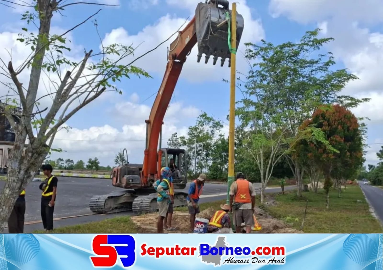 Proyek PJU Jalan Kapten Mulyono Capai 30 Persen