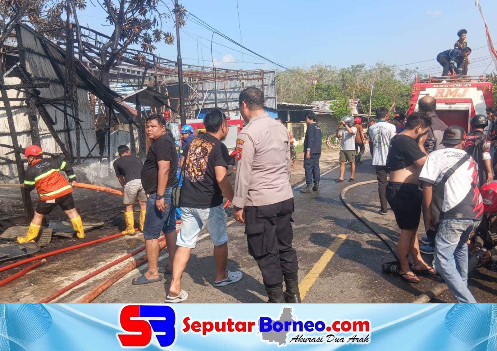 Rumah Kontrakan Dua Lantai di Matabu Terbakar
