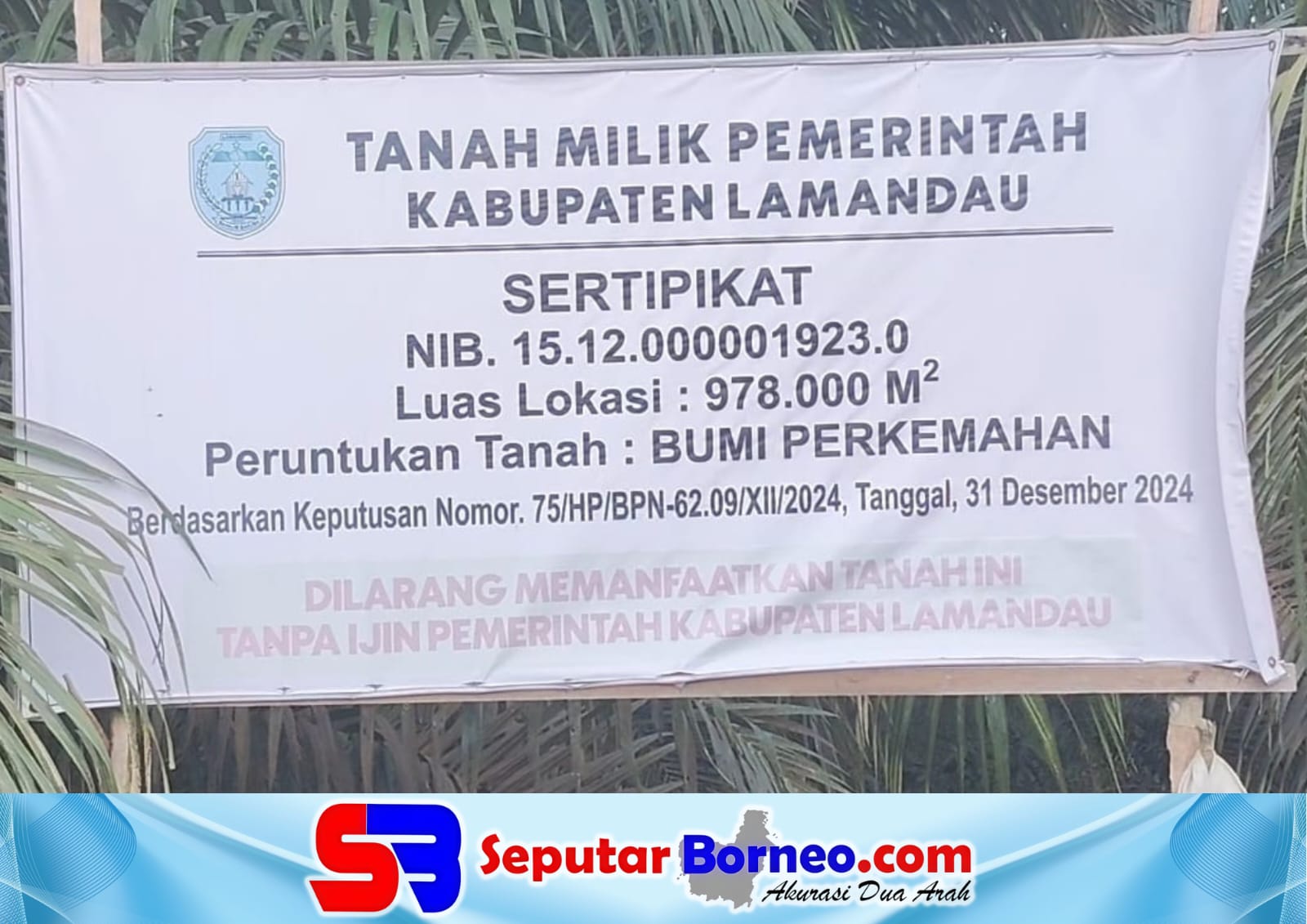 Lahan Bumi Perkemahan Diduga Dijual Rp10 Juta Perhektar