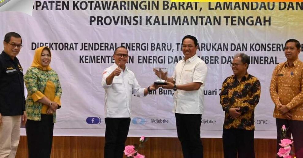 Kabupaten Lamandau mendapat bantuan 90 Unit PJU-TS