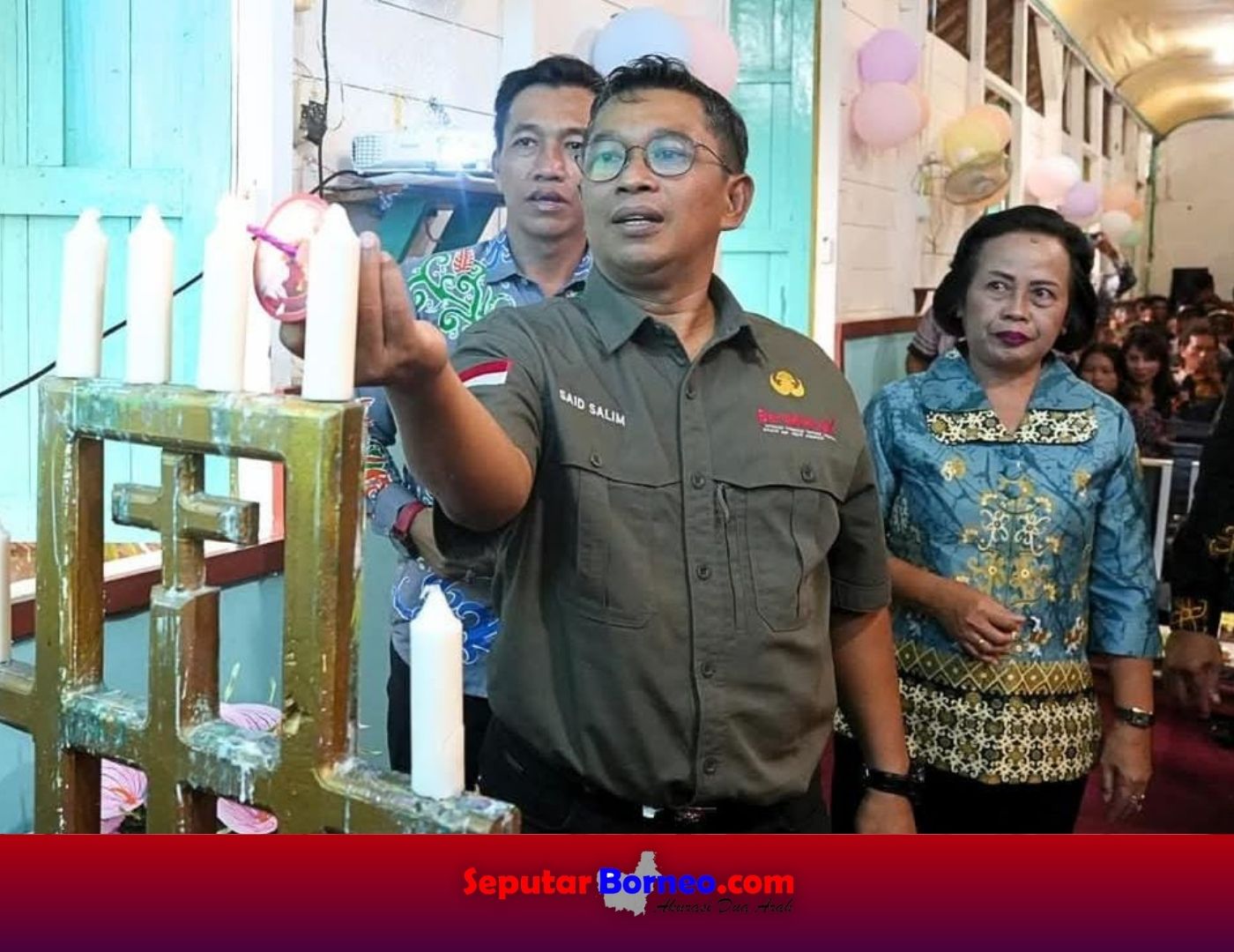 Pj Bupati Lamandau Safari Natal di Desa Sungai Buluh