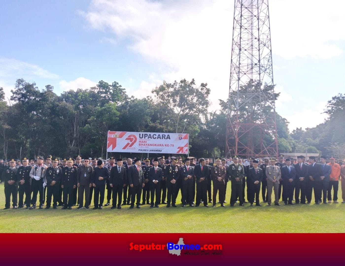 Kapolres Lamandau Pimpin Upacara Peringatan Hari Bhayangkara Ke-79