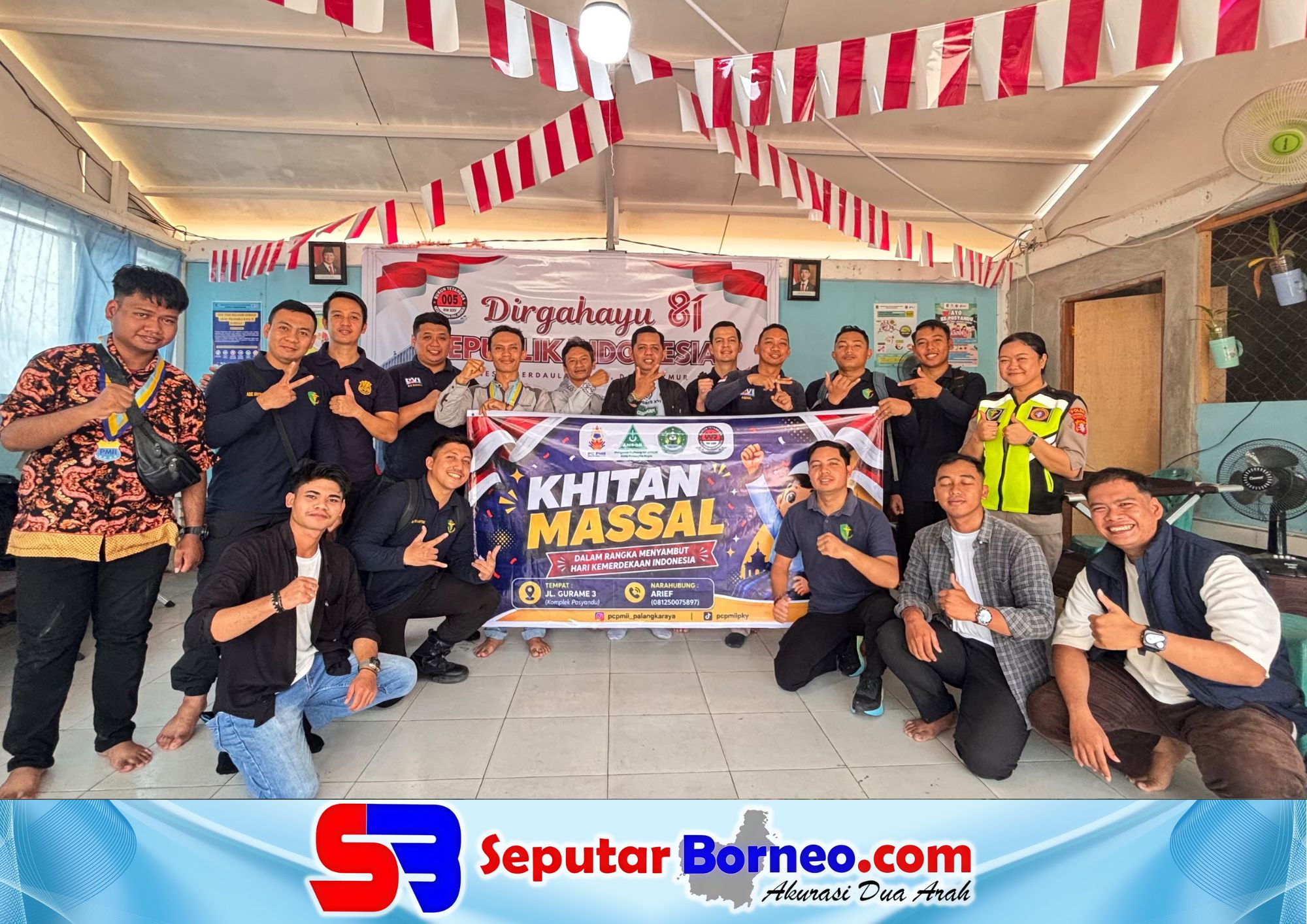 PC PMII Palangka Raya Gelar Khitanan Massal, 18 Anak Ikuti Kegiatan Sosial