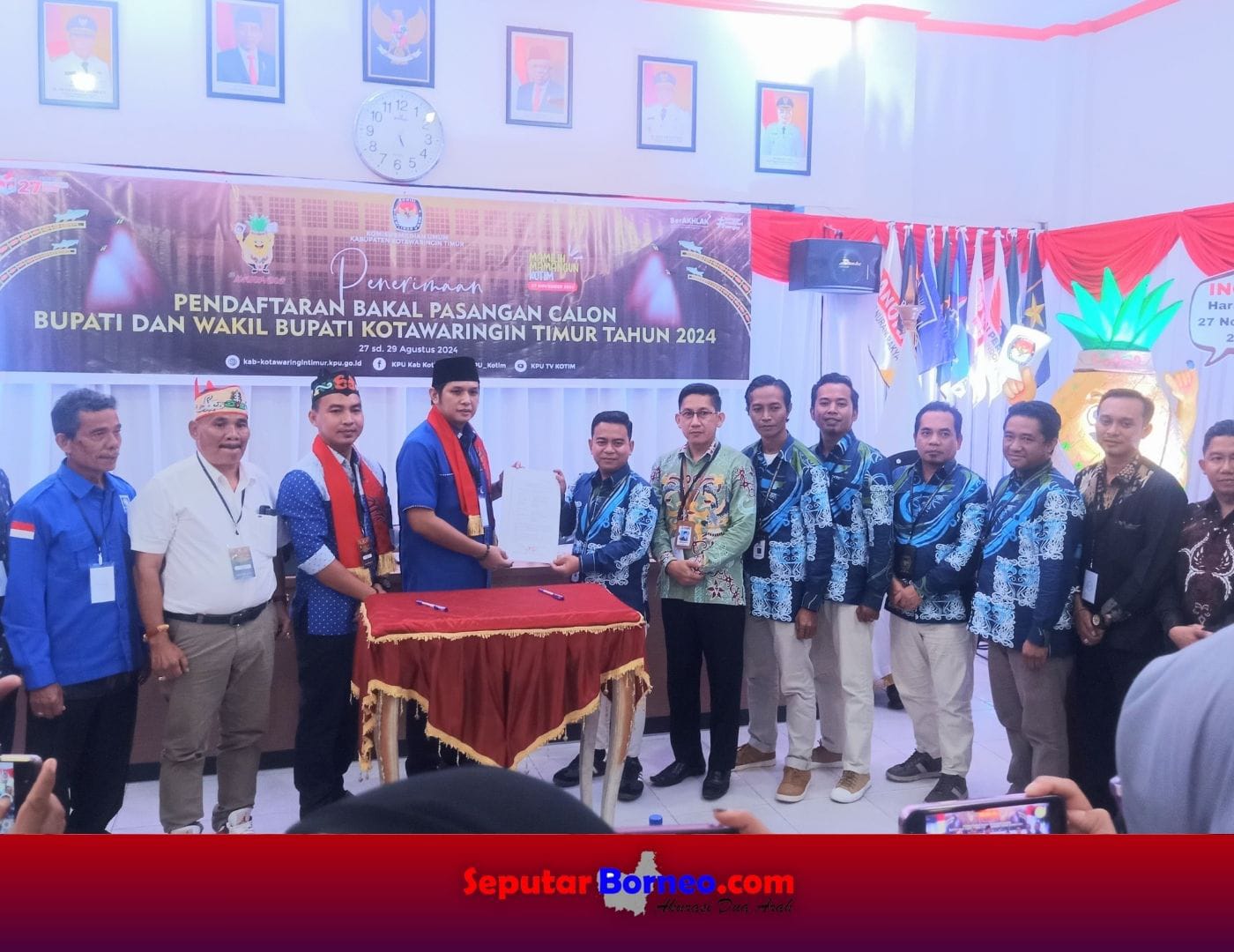 Rudini-Paisal Pasangan Terakhir Mendaftar di KPU Kotim