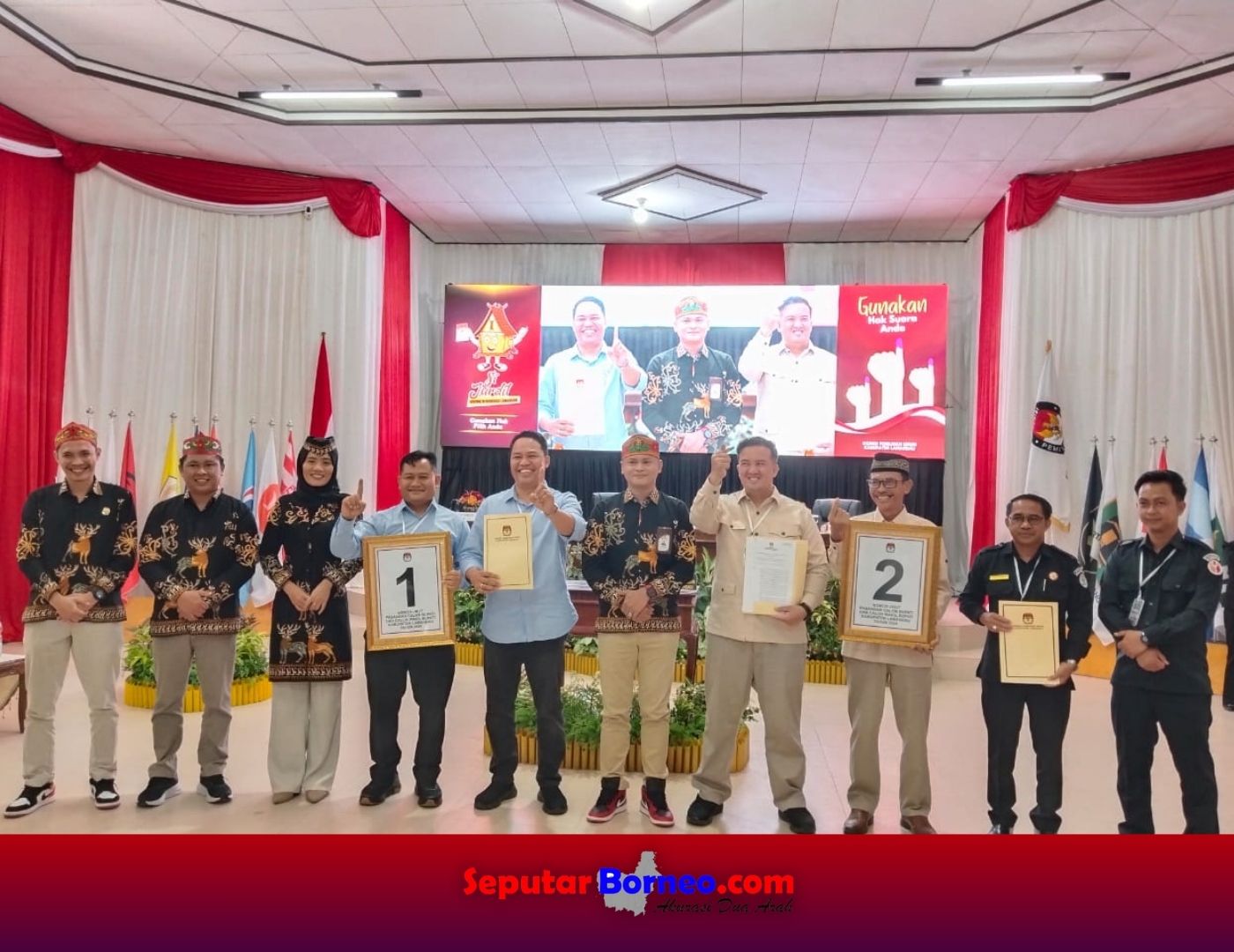 KPU Lamandau Tetapkan Nomor Urut Paslon