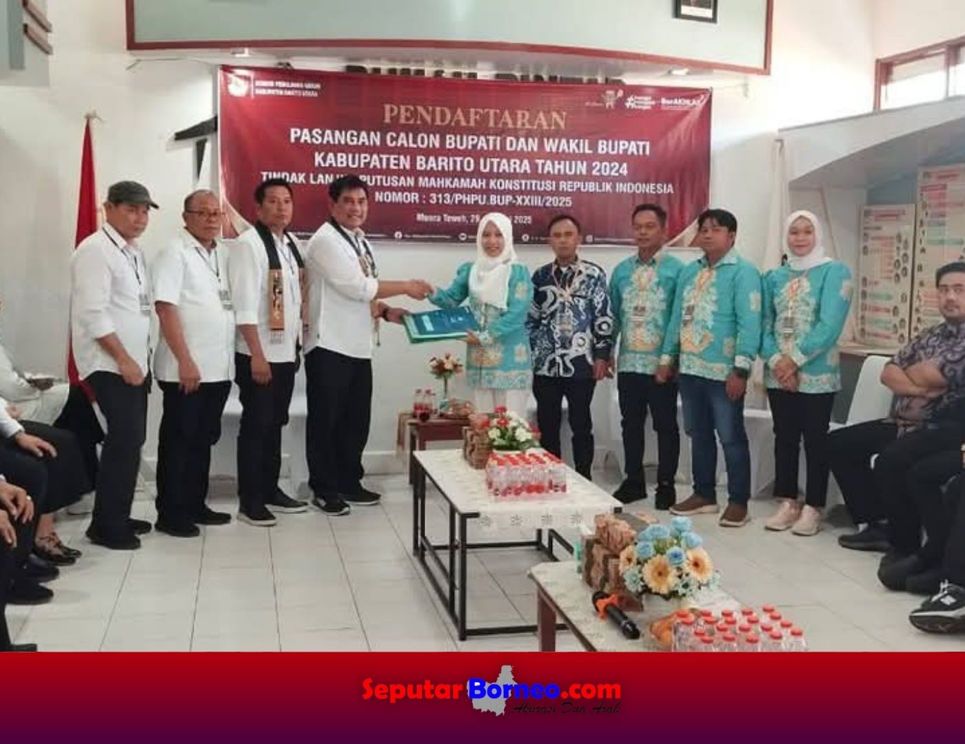 Shalahuddin-Felix Resmi Daftar Maju Pilbup Barito Utara