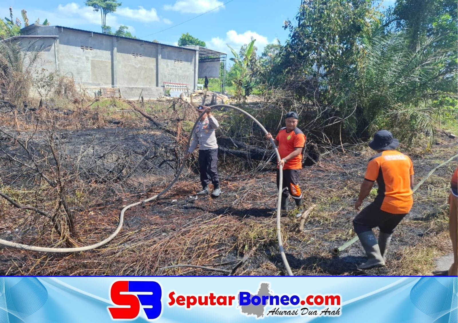 Pembakaran Sampah Picu Karhutla di Jalan Kubau Lamandau, BPBD Bergerak Cepat Padamkan Api