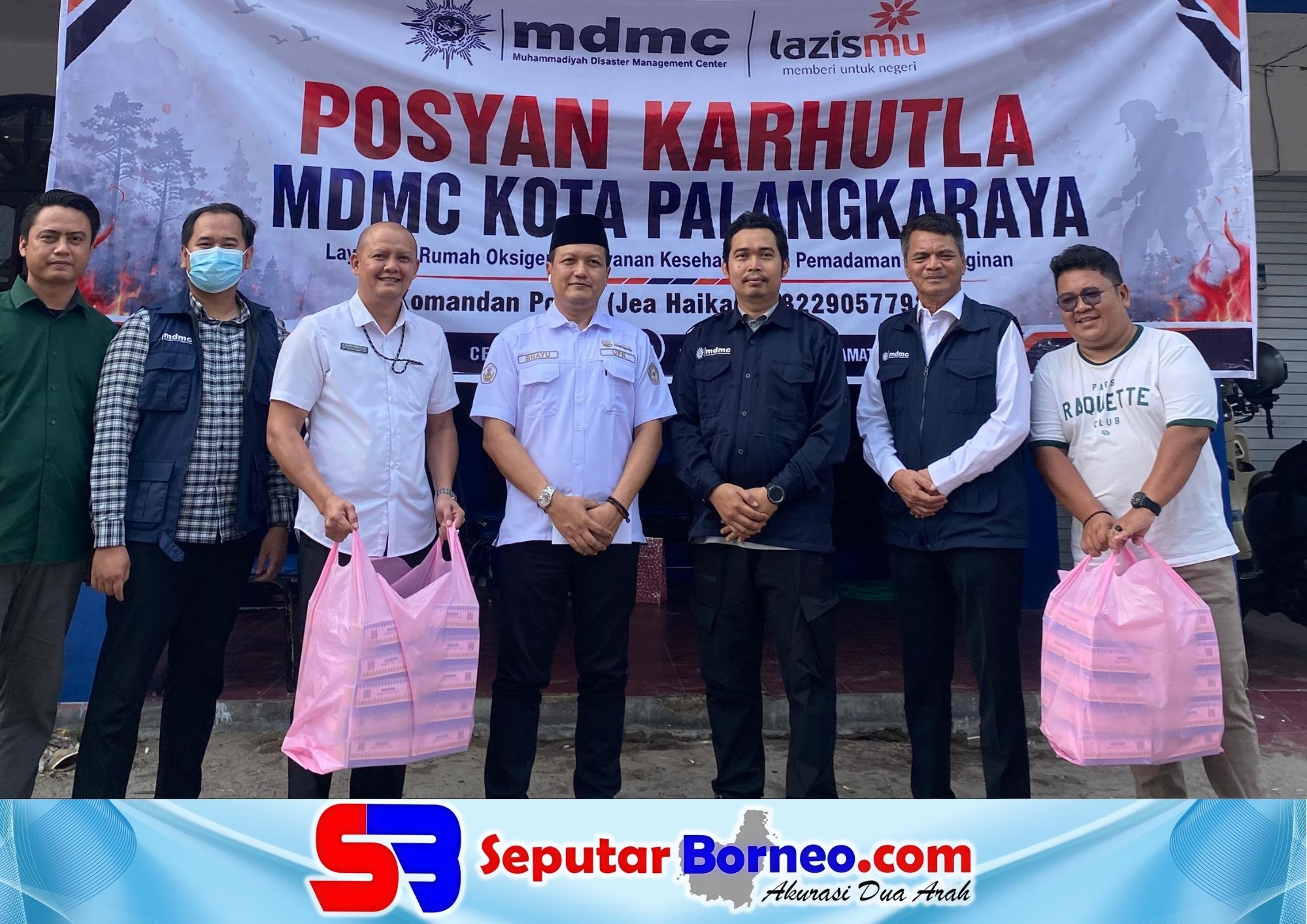 Dukung Penanganan Karhutla, Prof Bhayu Rhama Donasikan Bantuan untuk Posyan MDMC Palangka Raya