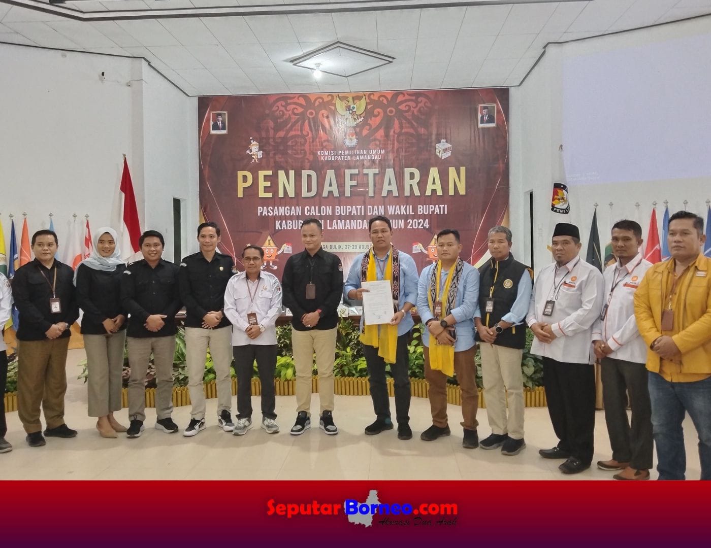 KPU Lamandau Terima Pendaftaran Paslon Pilkada Lamandau
