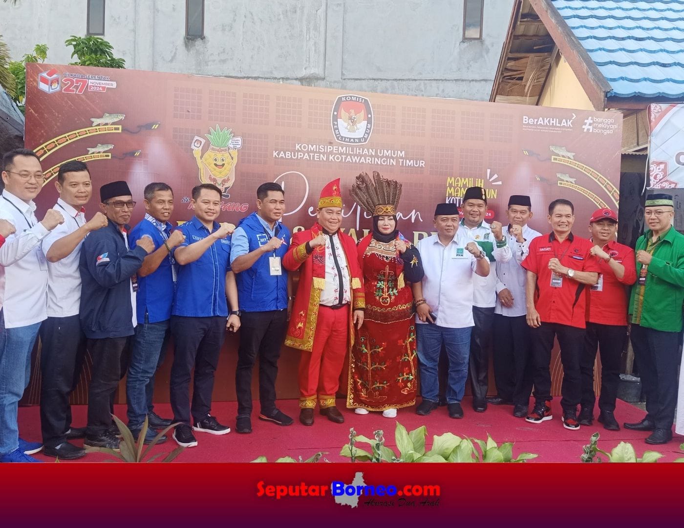 Petahan Halikinnor-Irawati Resmi Daftar Pilkada Kotim