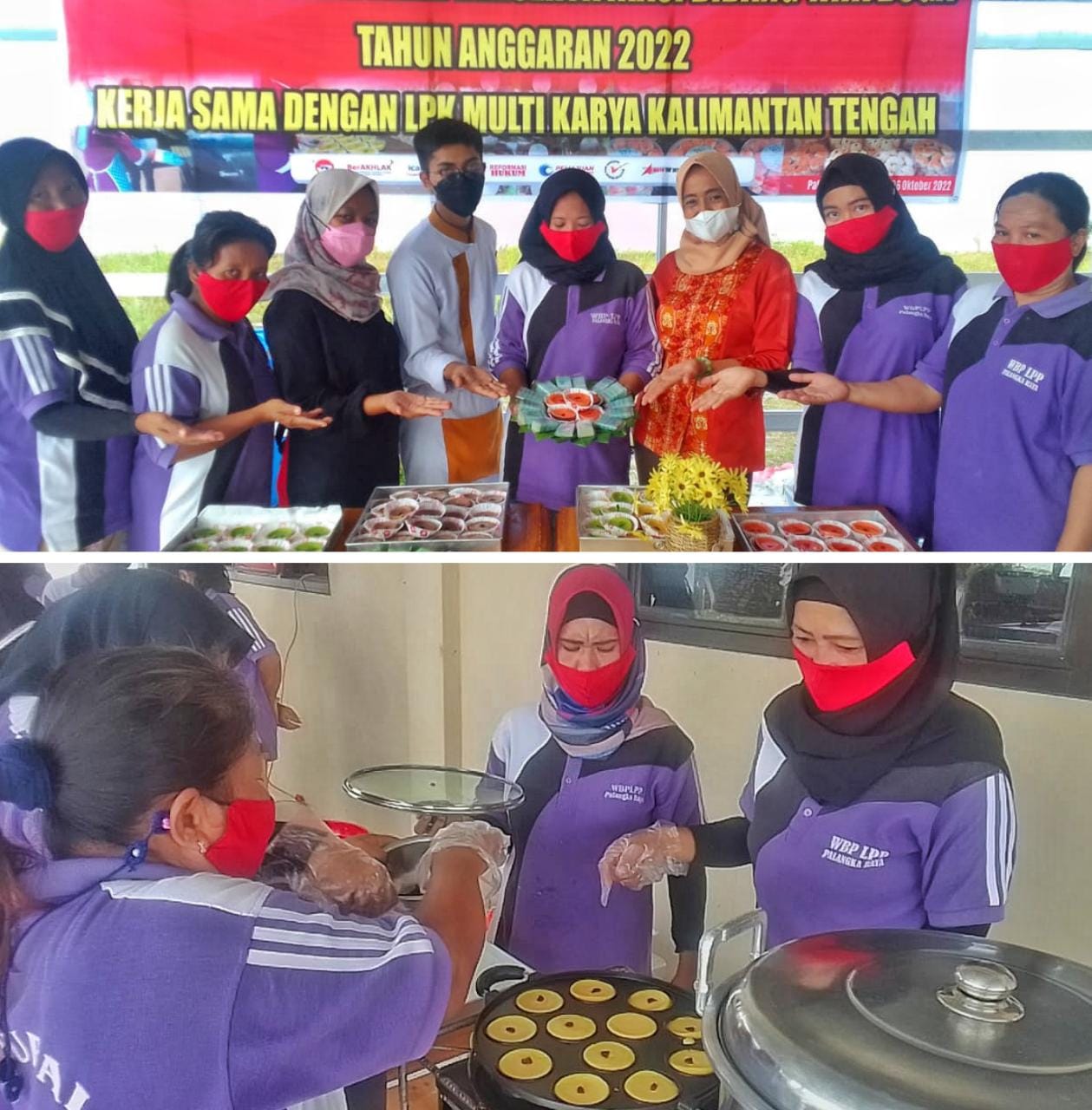 Warga Binaan Praktek Membuat Jajanan Pasar