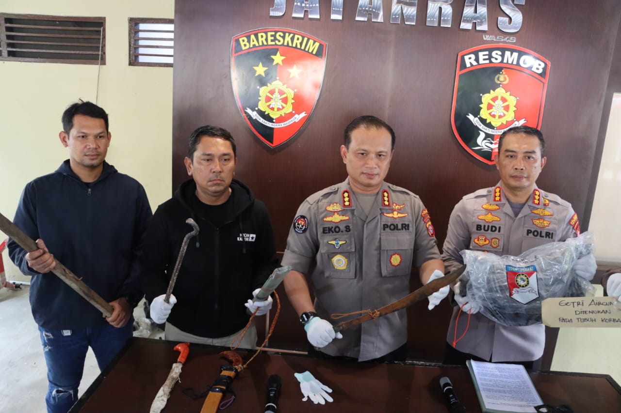 Delapan Pembunuh Anggota Polda Kalteng Berhasil Diringkus, Dua Orang Masih Buron
